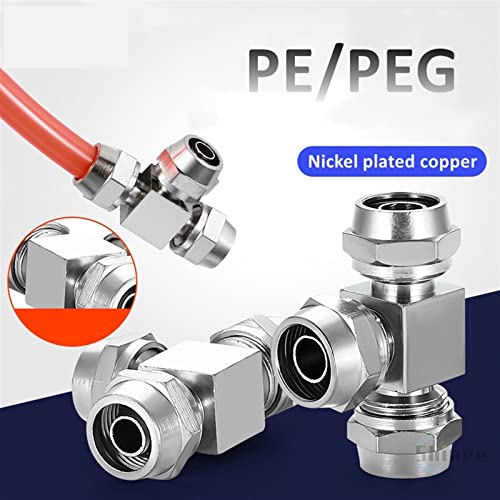 Conector rápido de tubería de aire 10mm tipo T para proyectos de garaje 5