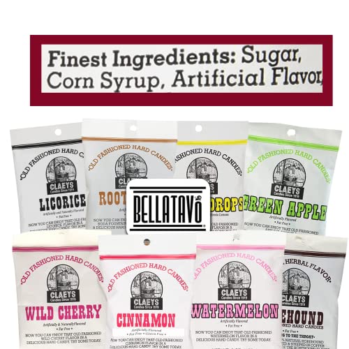 Ultimate Hard Candy Assortment Bundle. Includes Eight-6 Oz Bags Of Claeys Old Fashioned Hard Candy. One Bag Each Of Eight Different Flavors Of Claeys Candy! Comes With A Bellatavo Fridge Magnet! #TOP3