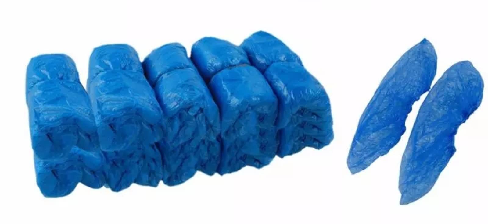 2000 copriscarpe usa e getta, impermeabili, taglia unica, blu (20 x 100 pezzi)