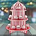 Super Z Outlet 3 Tier Cupcake Foam Stand with Circus Carnival Tent Design for Desserts, Birthdays, Decorations