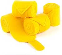 Vista 10 de Juego de 4 envolturas de polo de forro polar suave de 8.2 ft, vendaje de pierna ecuestre (rojo, 8.2 ft)