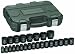 GearWrench 84933 1/2-Inch Drive Impact Socket Set Metric, 25-Piece