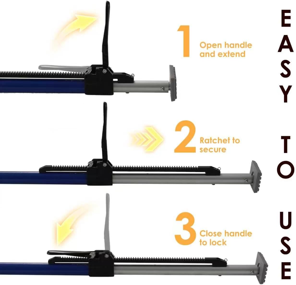 JUCHEN Cargo Bar-2Pack-44 to 74 inches Adjustable Stabilizer,Cargo Bars with Shock Absorbers-Cargo Bar for Trailer, Van，Pickup.