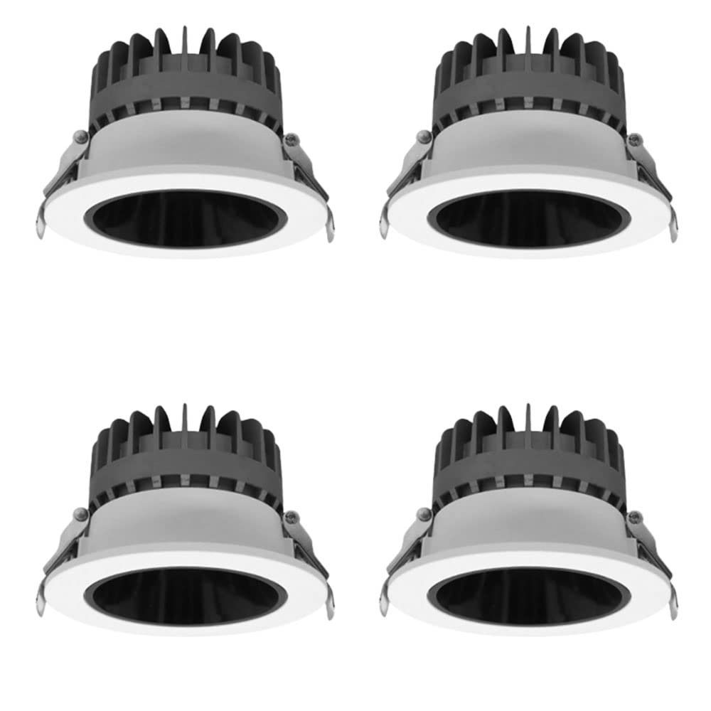 Faretto da Incasso a Led da 3,7 Pollici 7W, Luce per Doccia Impermeabile Ip65, Faretto da Soffitto con Corpo in Alluminio Ultra Sottile Cri 90 per Bagno, Camera da Letto, Corridoio/B/6000K