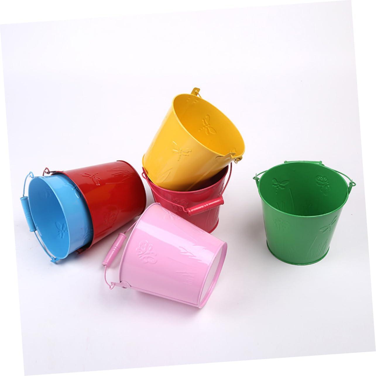 ERINGOGO 6 Pièces Seau De Seau à Sable Jouets De Plage Petit Seau De Plage Mini Seaux De Plage Seaux De Sable De Sable Seaux Seaux Toys De Sable De Plage Jouets De Sable