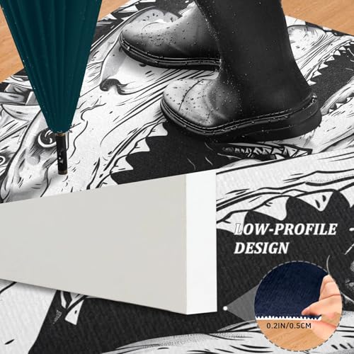 Tapis de sol requin antidérapant pour éviter les traces de pas - 6