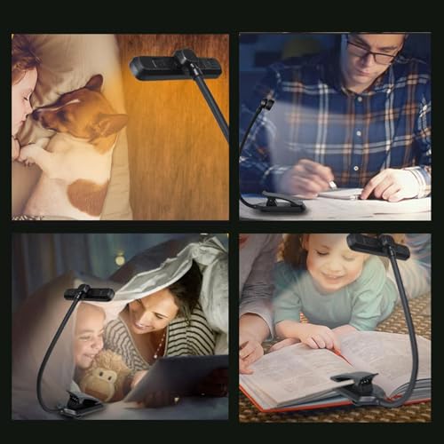 Luz de clip para leer novelas en la cama sin molestar a tu pareja 4