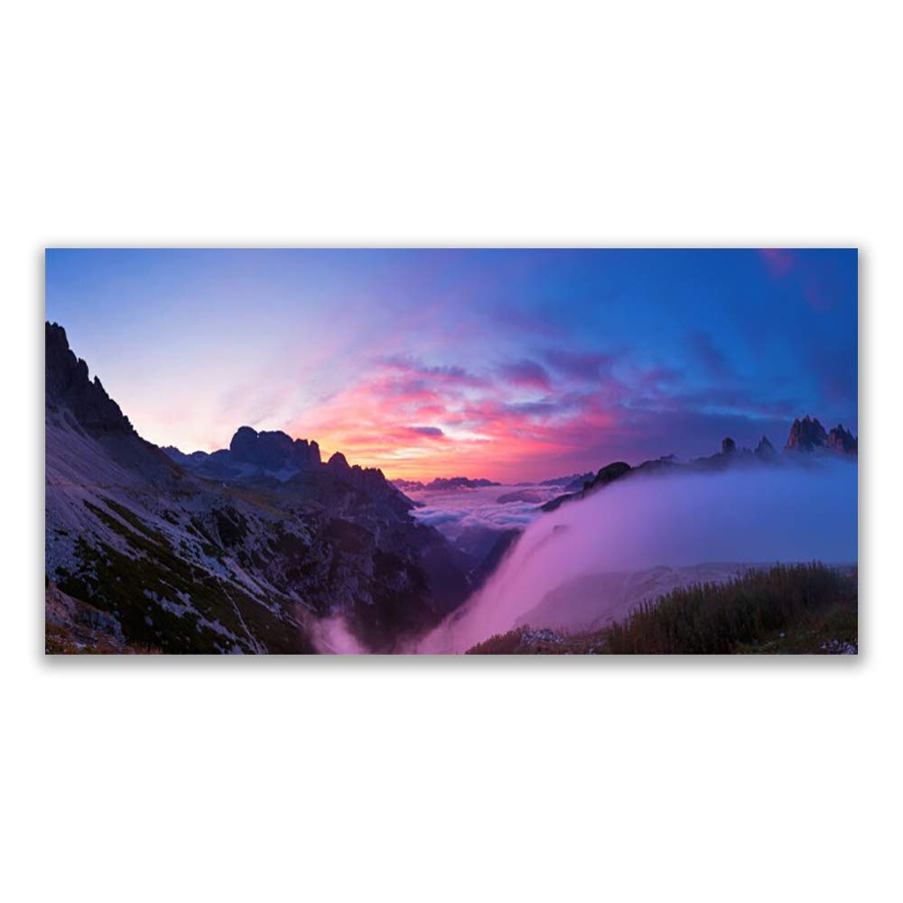 Toile imprimée montagnes 140x70cm : une invitation quotidienne à l'évasion