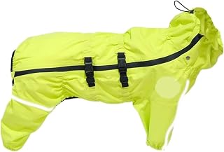 1 styck röd hundregnrock, vattentät reflekterande overall för stora hundar, höst-vinter-hundrock, hundoveraller och sparkdräktare, husdjur-regnjacka (fluorescent Yellow,3XL Plus)