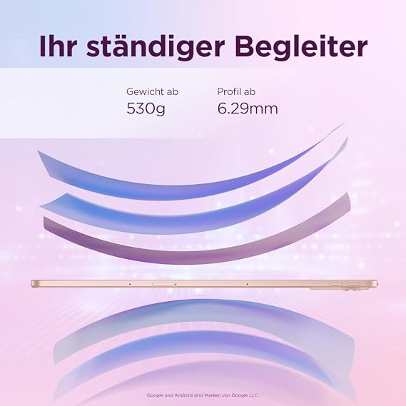 Lenovo Idea Tab Plus Tablet 12.1 2.5K LCD Display 16:10 MediaTek Dimensity 6400 Integrated Arm Mali-G57 Grafik 8GB RAM 128 GB Speicher Android 15 Sand Rose Farbe inkl. Lenovo Pen