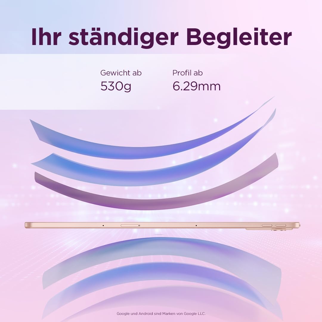 Lenovo Idea Tab Plus Tablet | 12.1 Inch 2.5K LCD Display | 16:10 | MediaTek Dimensity 6400 | Integrated Arm Mali-G57 Graphics | 8GB RAM | 128GB Memory | Android 15 | Sand Rose... – Bild 4