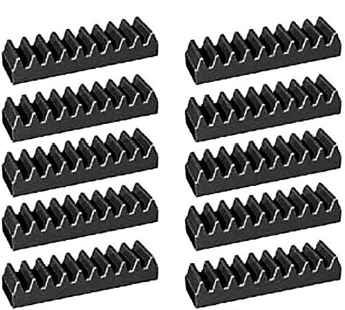 LEGO Technic NEW BLACK RACK GEAR SET Track Kit 1x4 brick Part Piece Mindstorms NXT robot robotics assortment pack ev3 motor (Pack of 10 pcs)