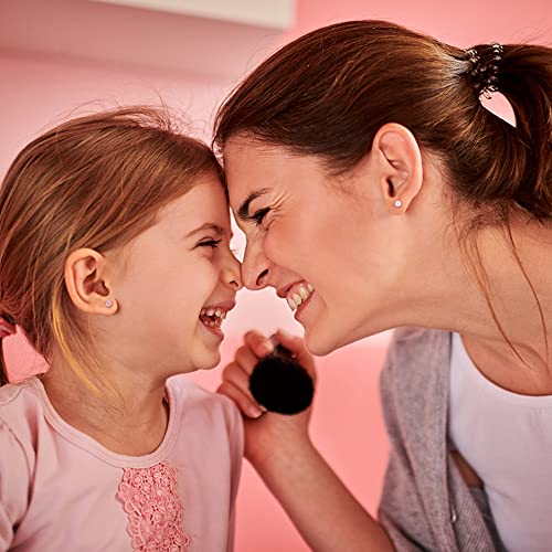 BESTEEL 12 Pairs Hypoallergenic Earrings for Girls Women Stainless Surgical Steel Screw Flat Back Stud Earrings Cute CZ Flower Tiny Screwback Studs Set Toddler Kids Baby 20G4