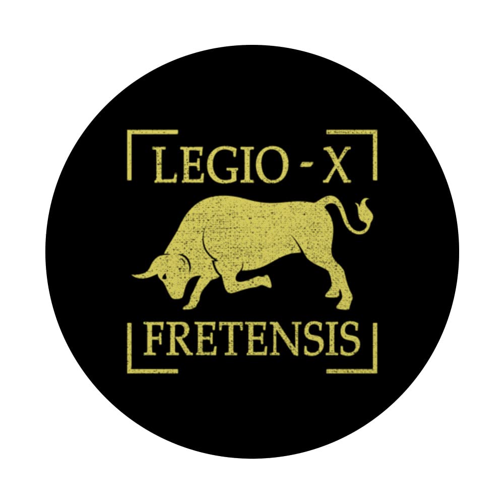 Legio X Fretensis 10th Roman Legion Empire Pedites Legionary PopSockets Swappable PopGrip, Black - Image 3