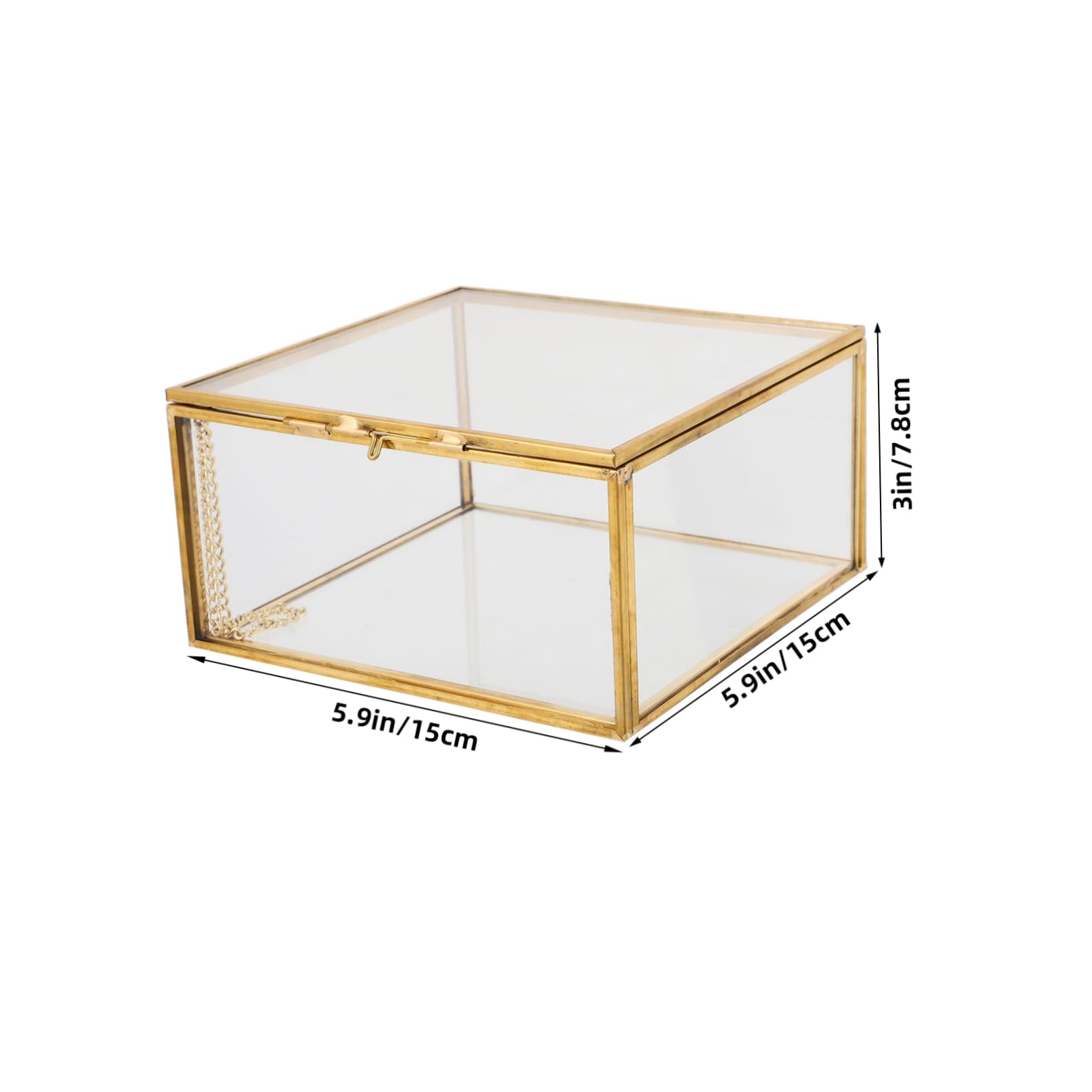 Caja De Almacenamiento De Joyería De Transparente Organizador Decorativo Para Accesorios Caja Lidded Para Exhibición y Almacenamiento De Bisutería y Cosméticos