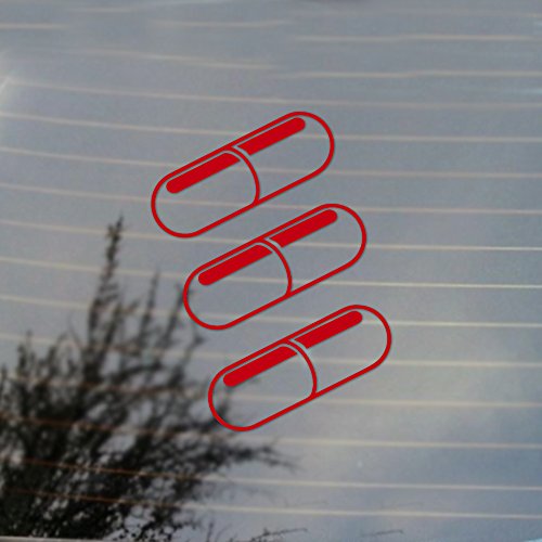 Cosplay & Fan Gear Anime Pills Cyberpunk Vinyl Decal (Real Red)