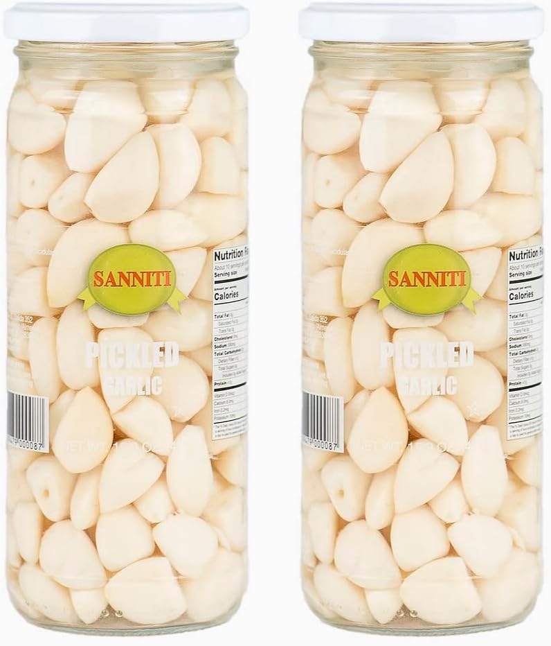Sanniti Spanish Pickled Garlic, 15.9 Ounces (Pack of 2)