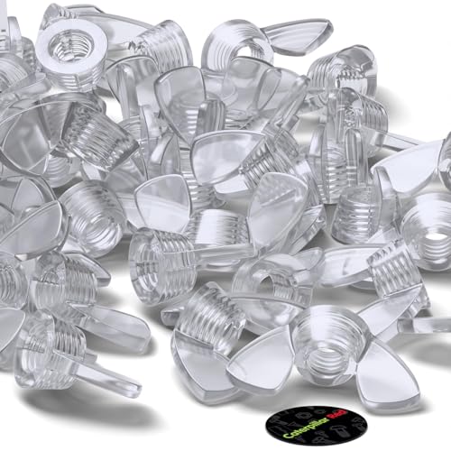 20x Durchsichtige klare Acryl M5 Flügelmuttern plastikschrauben