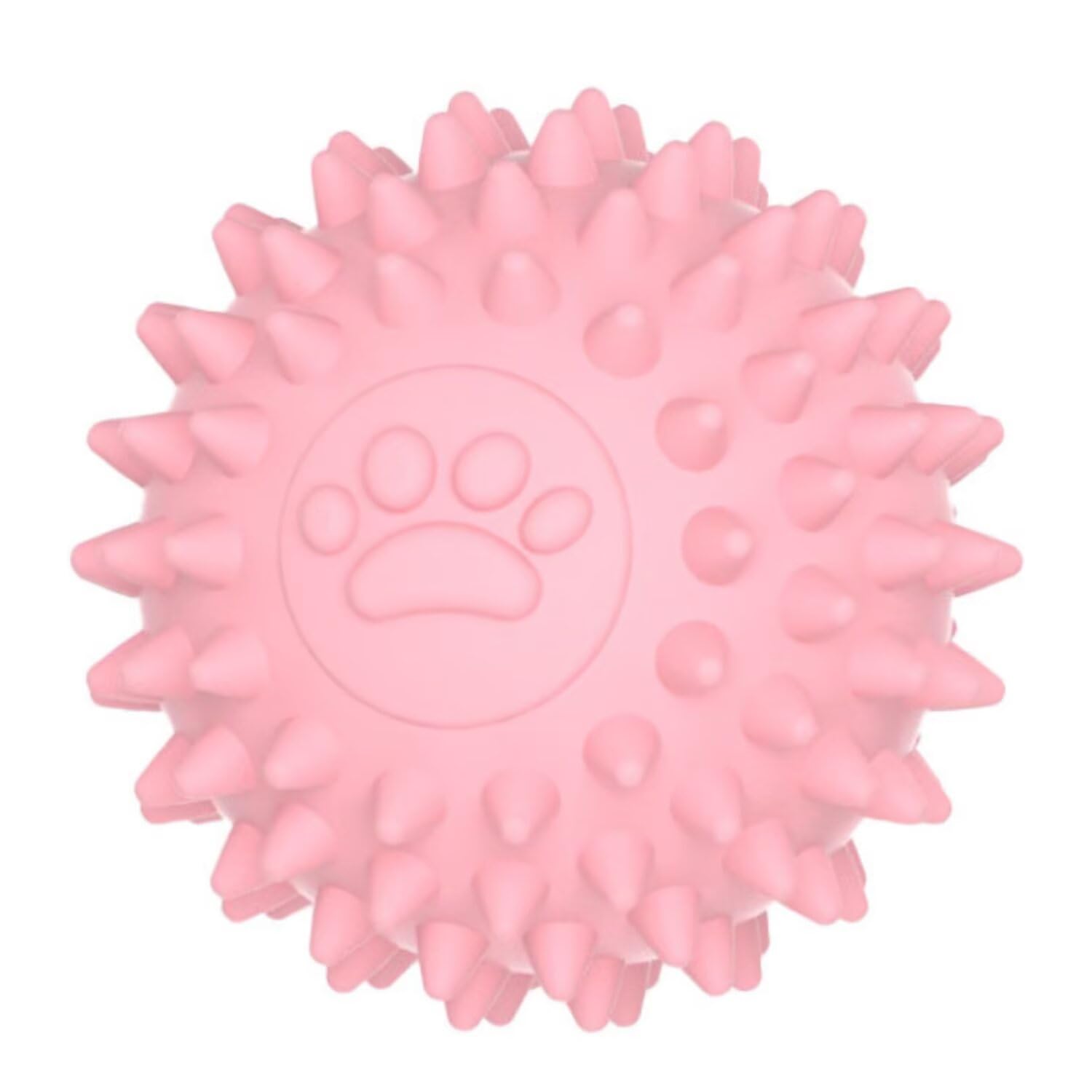Dogs Toy Spiky Ball No Squeak Chew Toy Long Lasting Dog Toy Balls for Aggressive Chewers Dogs Puppy Teething Training Spiky Rubber Ball for Aggressive Heavy Chewers,Toy Balls | pink