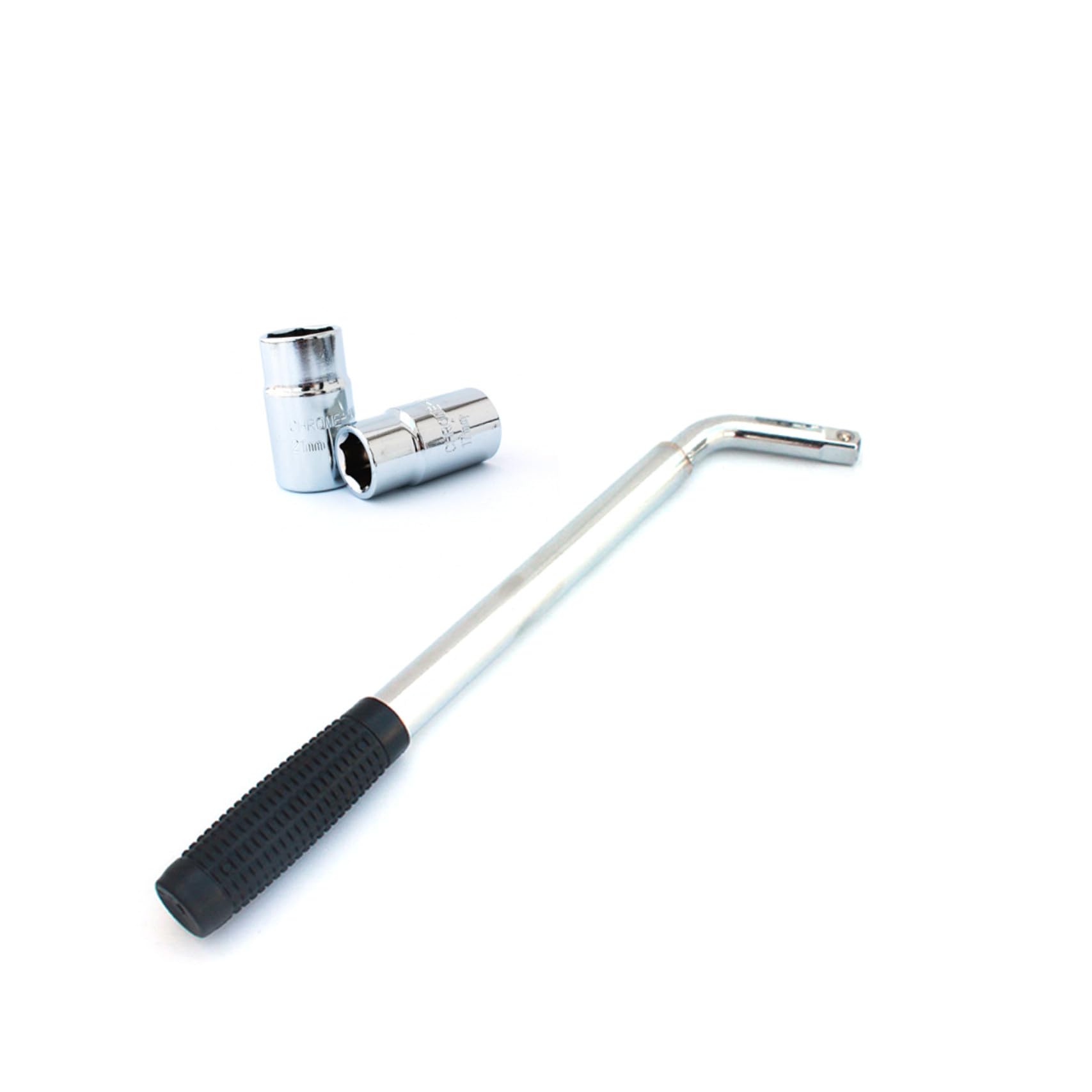 Veemoon Teleskop Radmutternschlüssel Ausziehbar 17/19mm und 21/23 Mm | Vanadiumstahl, Silber, Präzise Verarbeitung, zum Lösen und Anziehen von Radmuttern