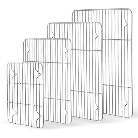 HaWare Set of 4 Stainless Steel Cooling Racks Cover