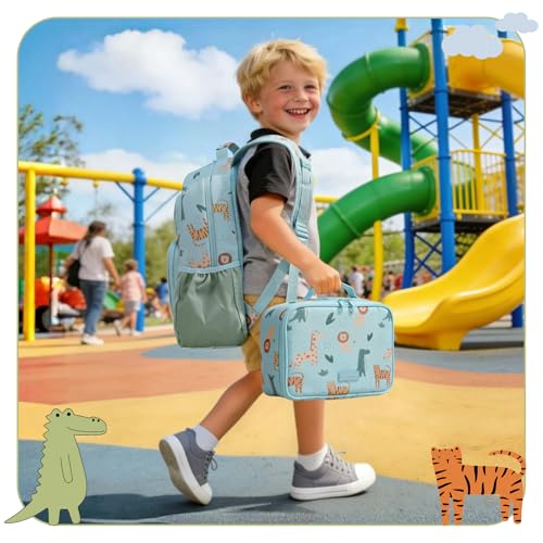 Image of mommore Kids Backpack Set Kindergarten School Bookbag for Boys Girls