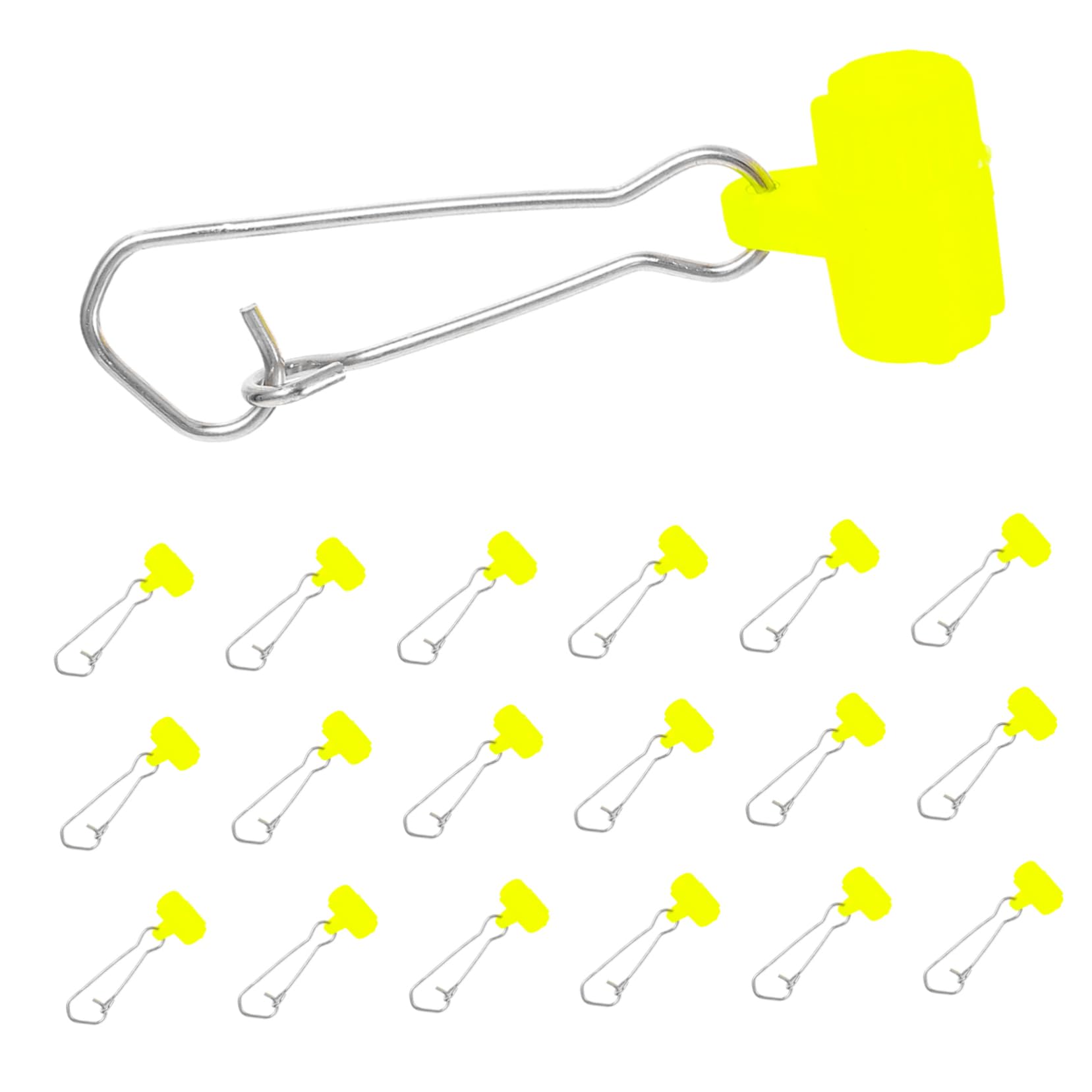 Toddmomy Accesorios De Pesca Bajo Abordar para Cerrar Aparejos De Pesca En El Mar Gancho Clips De Pesca De Acero Inoxidable Clips De Pesca Profesional El Plastico