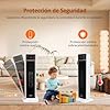 Aigostar Calefactor Cerámico PTC, 2000W, Mando a Distancia y Pantalla Táctil LED, 4 Modos y Función ECO, Ahorro de Energía, Temporizador 24H, Silencioso, Oscilación 70º, Temperatura Ajustable, 20 m2 #5