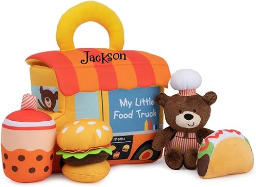 Miniatura 3 de Set de juego para bebé, juego de bolsa de gimnasio de pelota deportiva, juego de sonajero suave de felpa con nombre personalizado