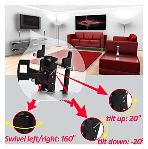Support TV mural rétractable pour éliminer les reflets et optimiser les angles de vue