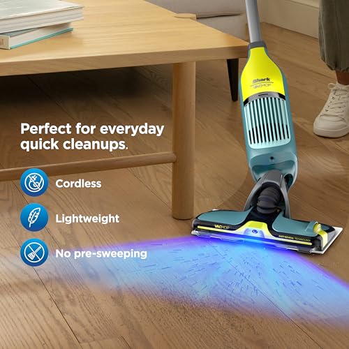 Shark VACMOP Reveal Cordless Vacuum & Spray Mop, Green, VM401 - image 9