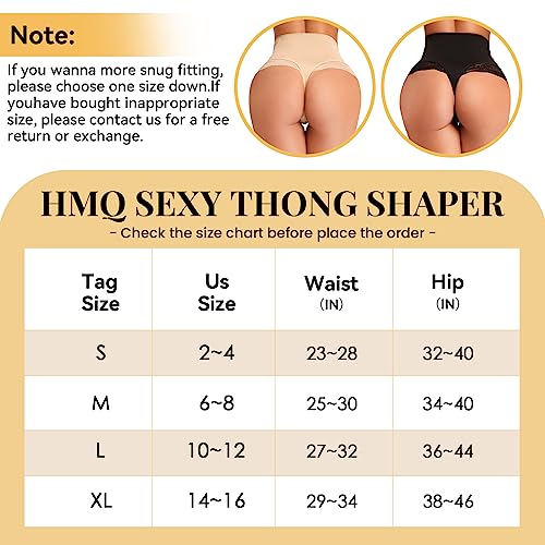 Hmq Tummy Control Thong Shapewear For Women Slimming Mid Waistd Girdle Panties Seamless Shaping Thong Body Shaper Underwear #TOP5