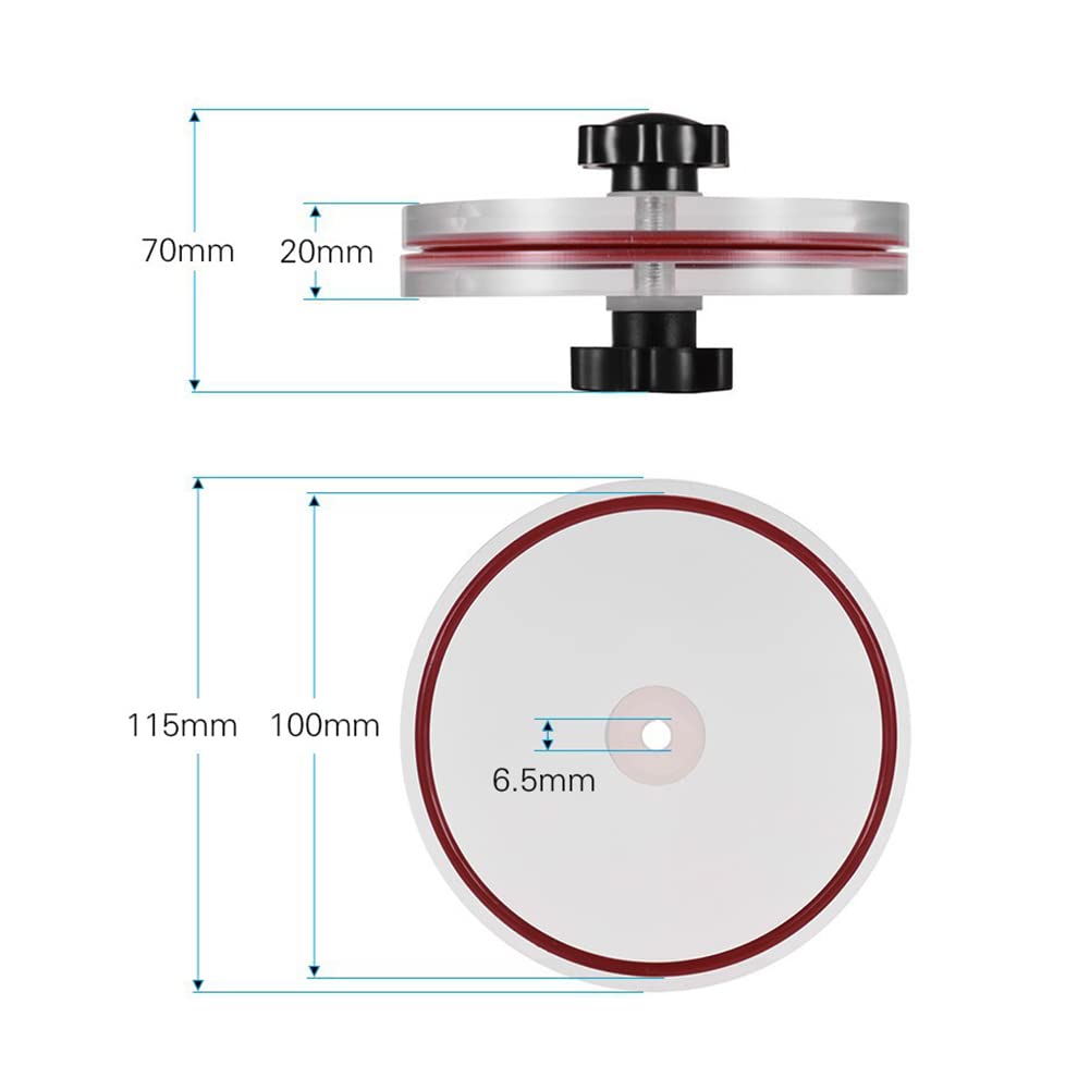Detergente per dischi in vinile, morsetto, protezione per etichette per dischi, panno acrilico, strumenti per la pulizia, clip di protezione, accessori per lettore in vinile.