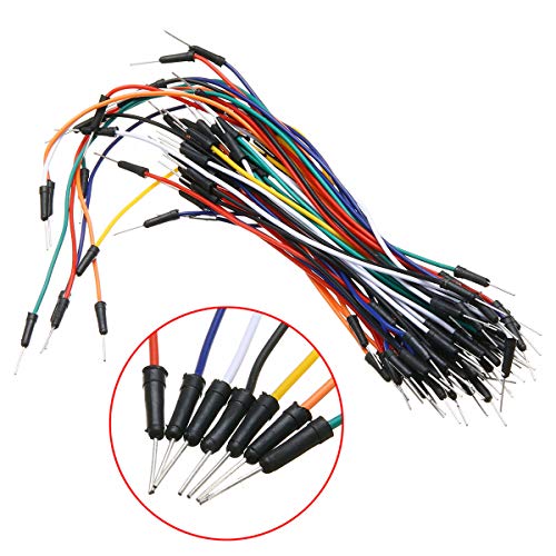 Image of INVENTO 1pcs 170 tie-points Bread Board + 65Pcs Male to Male Solderless Flexible Jumper Cable Wires