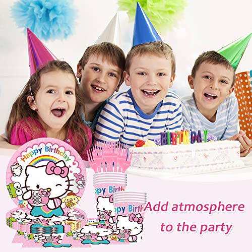 IFHDO HelloKiitty Stoviglie per Feste Compleanno