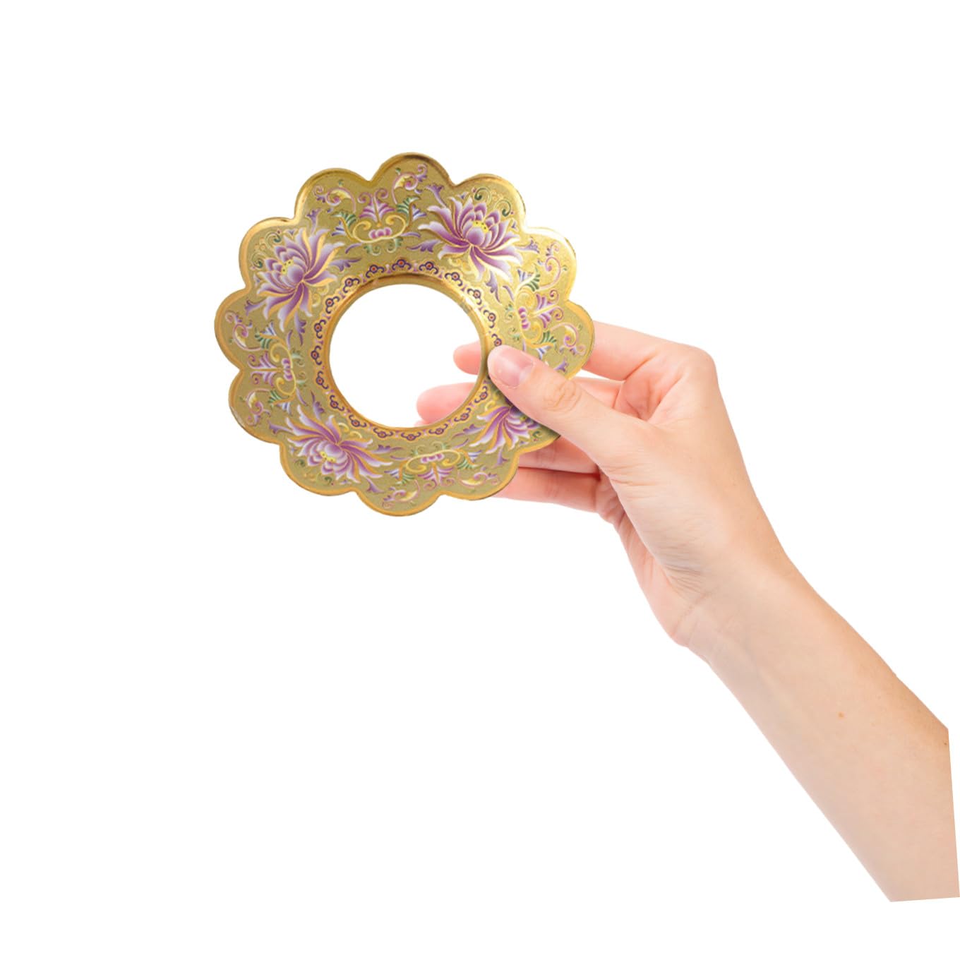 Alipis 5 Piezas Bandeja de de Incienso de Aleación con Tapa de Buda Soporte Decorativo Práctico para Incienso para y Hogar