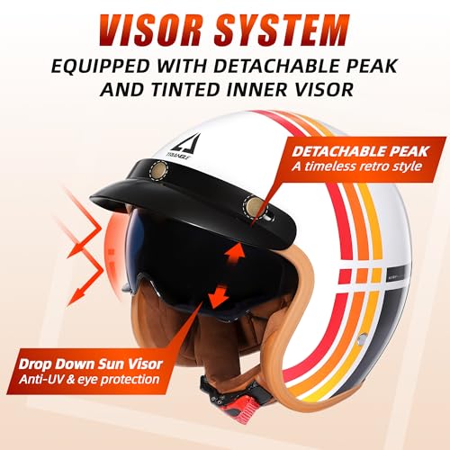 TRIANGLE 3/4 Open Face Helmet