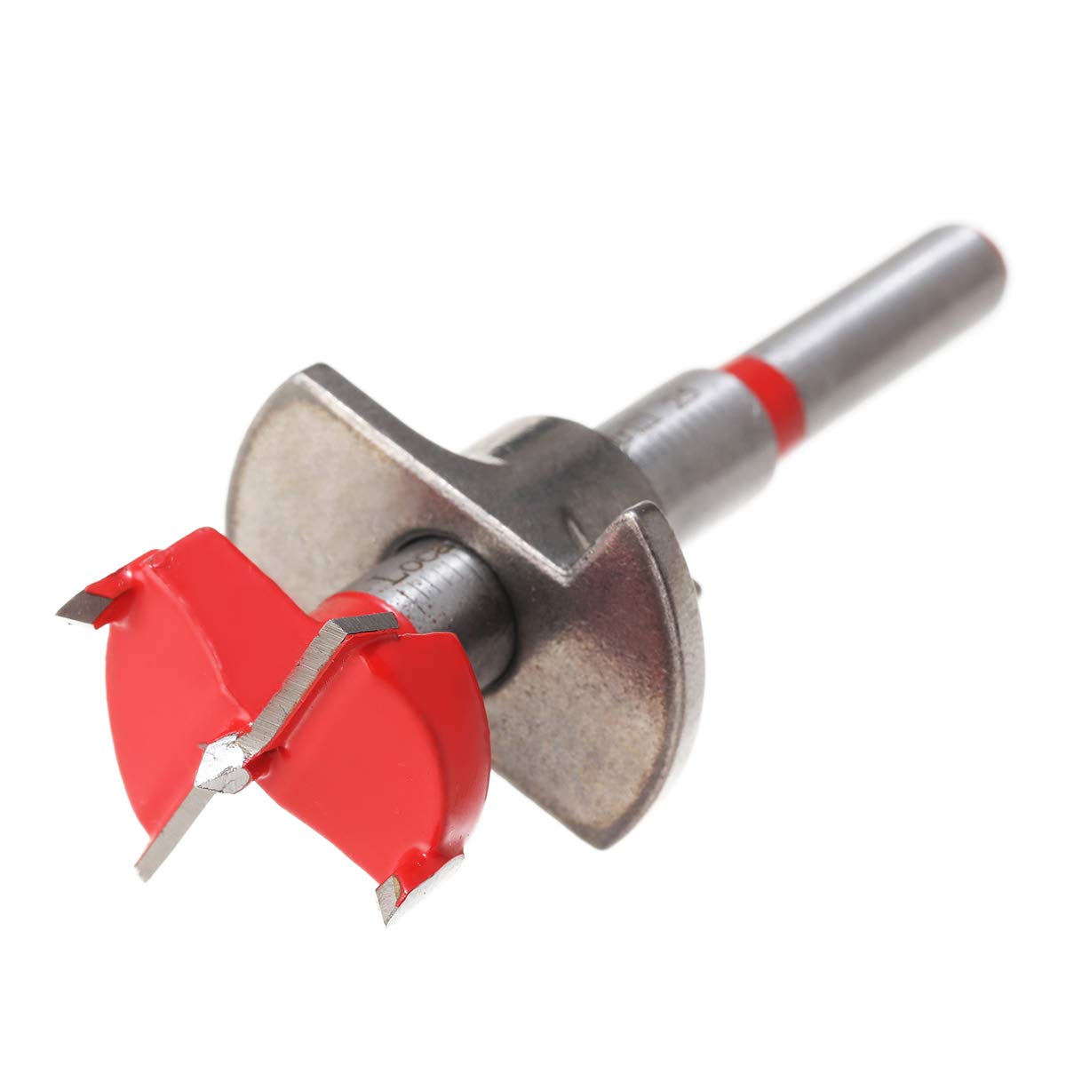 TOPWAY Brocas Forstner Set 5 Piezas, Forstner Bits Broca de Posicionamiento Ajustable de Carburo Cementado de 15-35mm con Tope de Profundidad para Taladrar Orificios de Bisagra de Carpintería