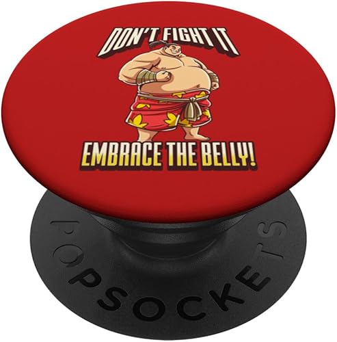Sumo Wrestler Dont Fight It, Embrace the Belly! PopSockets Swappable PopGrip