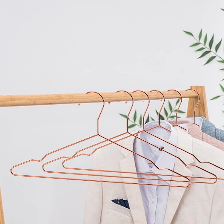 Miniatura 7 de Tosnail Paquete de 30 perchas de metal de alambre fuerte de acero inoxidable de 16.5 pulgadas, perchas de ropa resistentes, organizador de armario