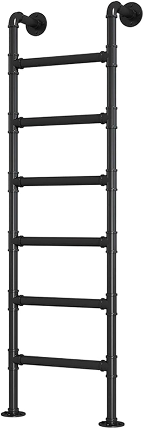 Metal Wall Mounted Straight Ladder - Heavy Duty Universal Climbing Ladder for Bunk Beds, Attic, Loft, RV, Boat, Library, Dorm - Height 4ft 5ft 6ft 7ft 8ft 9ft(2.9m/9.5ft/114 in)