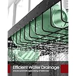 Dish Drying Rack - Over The Sink Dish Drainer Drying Rack with Utensil & Knife Holder, Hooks, Stainless Steel Kitchen Organizers and Storage Solution, 11.8" D x 31.5"~39.0''W x 30" H, Black - Image 3