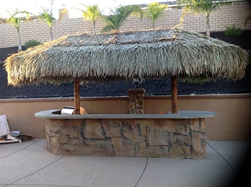 Backyard X-scapes Mexican Palm Thatch Runner Roll, 35in H x 60ft L