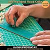 BeaverCraft S13L Wood Carving Tools Set for Spoon Carving 3 Knives in Tools Roll Leather Strop and Polishing Compound Hook Sloyd Detail Knife Left-Handed Spoon Carving Knives (S13L Left-Handed)