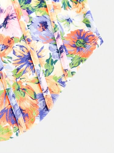Image of mikuchiku Women's Floral Corset Tank Top, Printed, Sleeveless Crop Top
