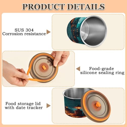 Envase Hermético de Acero Inoxidable para Café 30oz miniatura 4