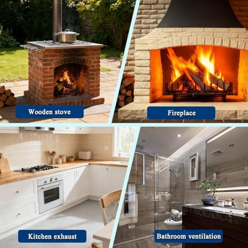 Heavy-Duty Stainless Steel Round Chimney Cap with Mesh Screen - Weatherproof Exhaust Cover for 1.6"-7.9" Fireplace & Stove Vent Pipes, Animal & Bird Protection (3 inch)