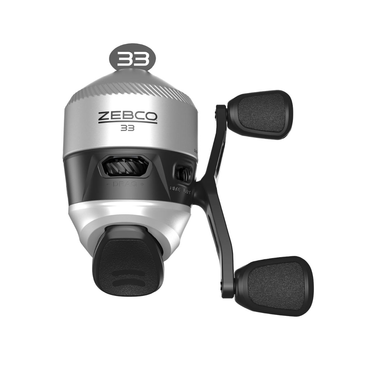 Zebco 33 Spincast Fishing Reel, Changeable Right or Left-Hand Retrieve, Built-in Bite Alert, All-Metal Gears, Pre-Spooled with Zebco Cajun Line
