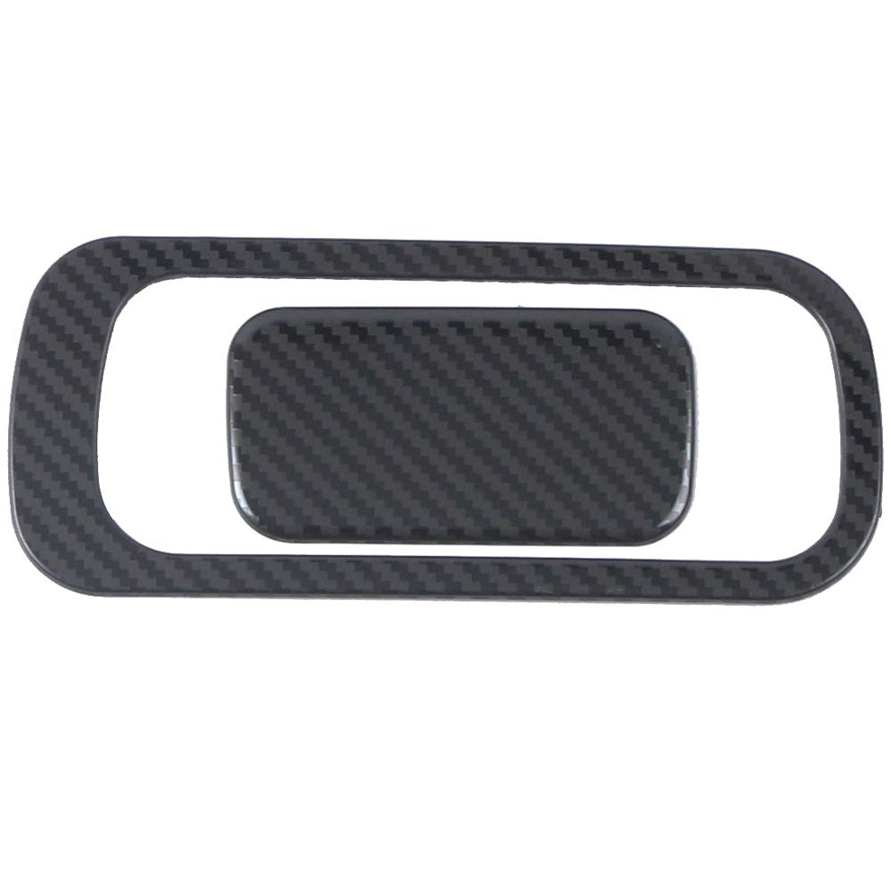 ITrims Glove Storage Box Handle Cover Trim Frame Auto Replacement Parts Decoration 2PCS Car Accessories for Kia K5 Optima 2020 2021 2022 (Carbon Fiber)