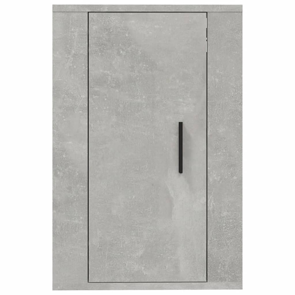 Lot de 2 armoires TV murales Gris béton 40 x 34,5 x 60 cm Étagère